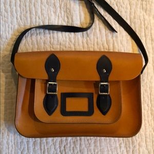 Real British Leather Satchel Co. - two tone.